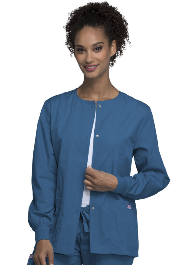 4350 Originals Snap Front Warm-Up Jacket Caribbean Blue
