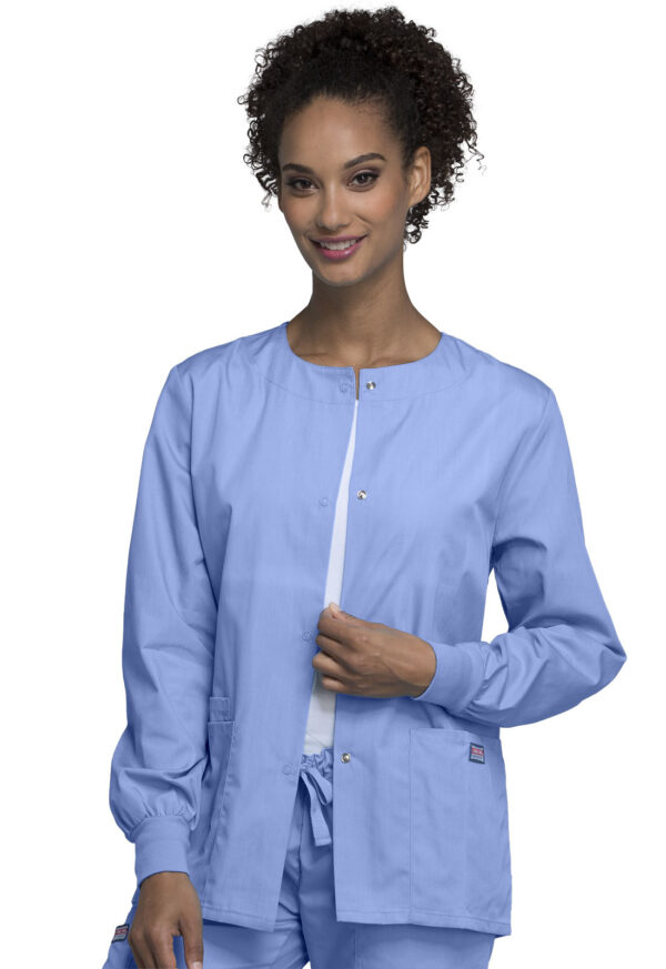4350 Originals Snap Front Warm-Up Jacket Ceil Blue