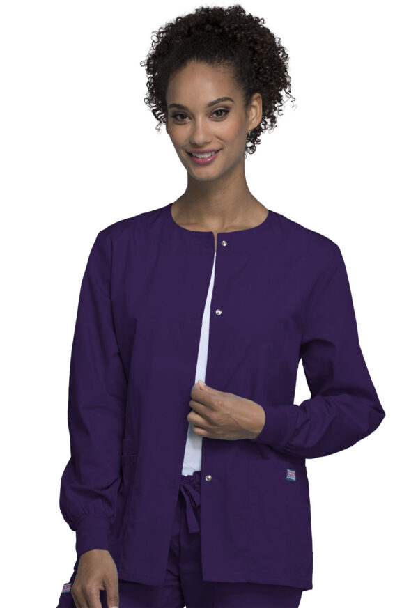 4350 Originals Snap Front Warm-Up Jacket Eggplant