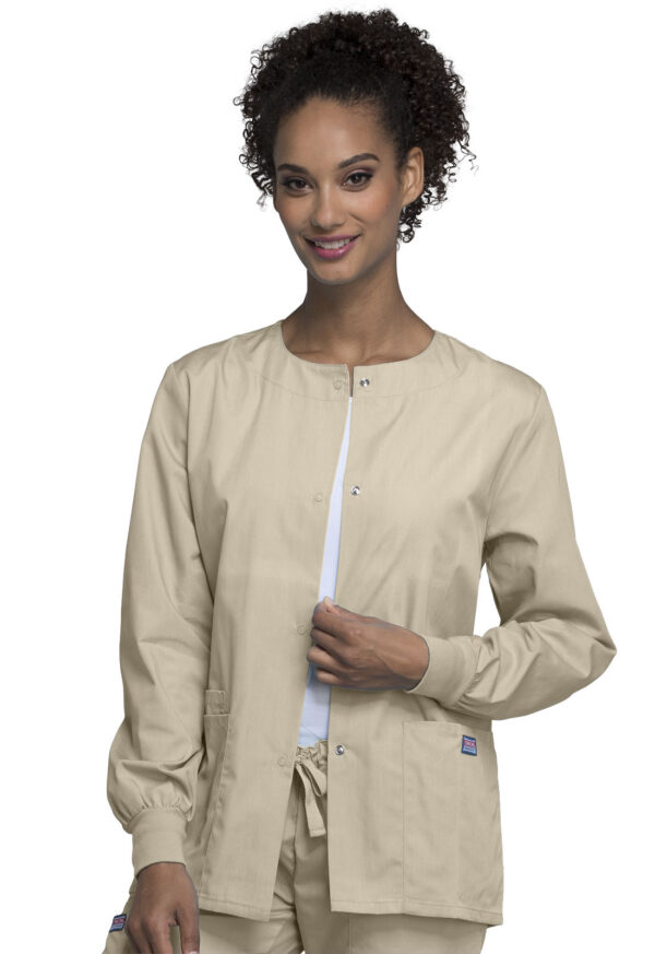 4350 Originals Snap Front Warm-Up Jacket Khaki