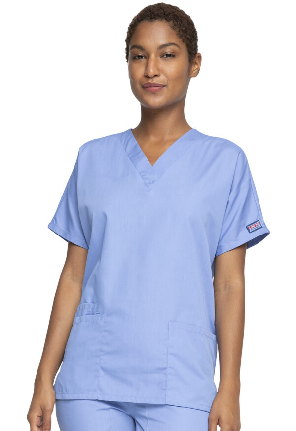 4700 Originals V-Neck Top Ceil Blue