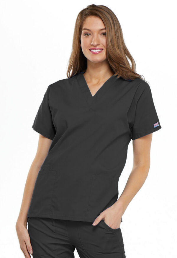 4700 Originals V-Neck Top Pewter