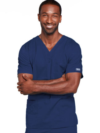 4725 Core Stretch Unisex V-Neck Top Navy