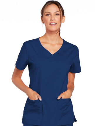 4727 Core Stretch V-Neck Top Navy