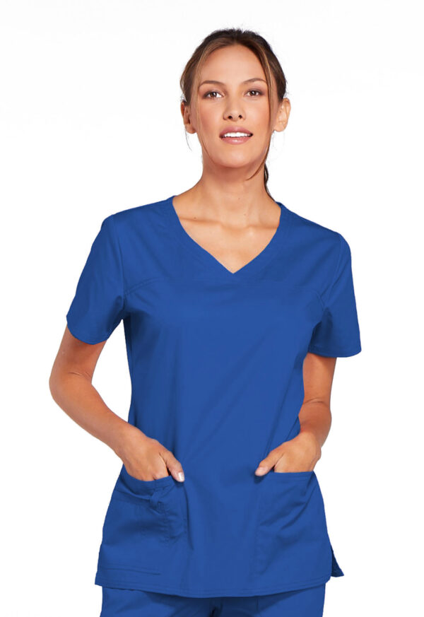 4727 Core Stretch V-Neck Top Royal
