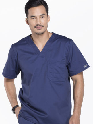 4743 Core Stretch Men's V-Neck Top Navy