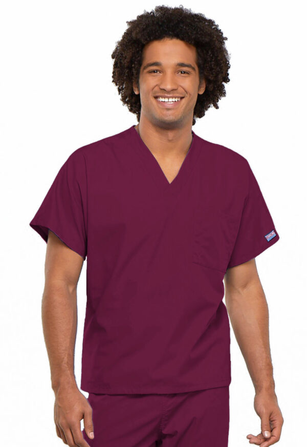 4777 Originals Unisex 1 Pocket V-Neck Tunic Wine
