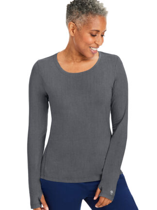 5051 Healing Hands Mackenzie Tee Heather Grey