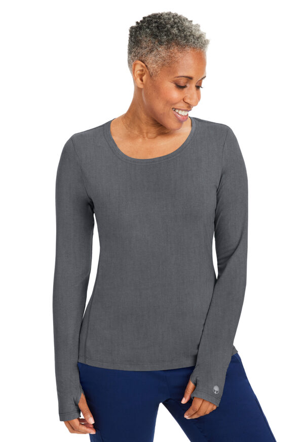 5051 Healing Hands Mackenzie Tee Heather Grey