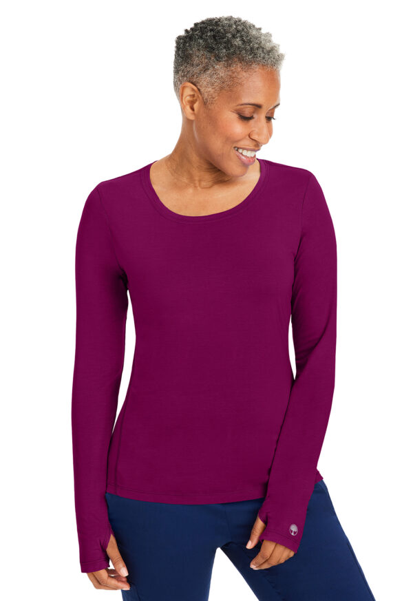 5051 Healing Hands Mackenzie Tee Wine