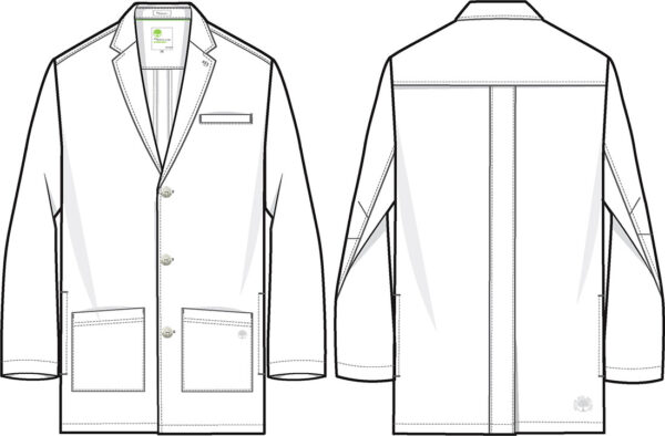 5100 Labcoats Logan Labcoat White - Image 2