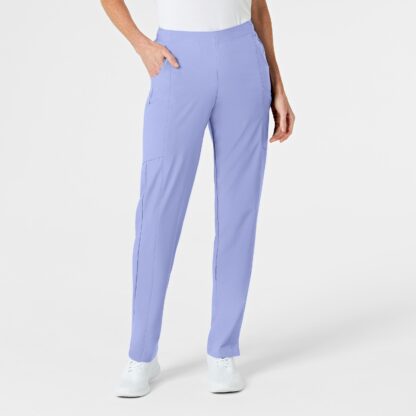 5155 W123 Full Elastic Pant Ceil Blue
