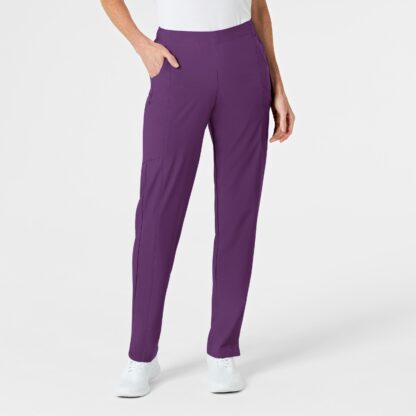5155 W123 Full Elastic Pant Eggplant