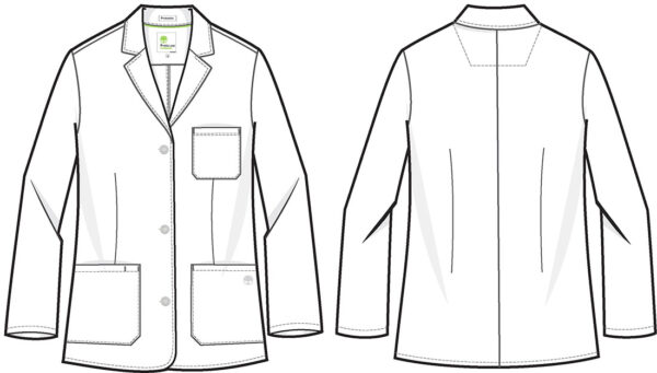 5160 Labcoats Fio Labcoat White - Image 2