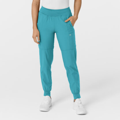 5555 W123 Drawstring Pant Teal Blue