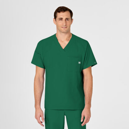 6355 W123 V- Neck Top Hunter