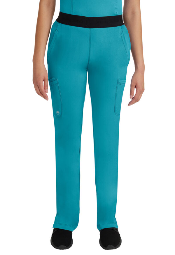 9500 HH Works Rachel Elastic Waist Pant Teal Blue