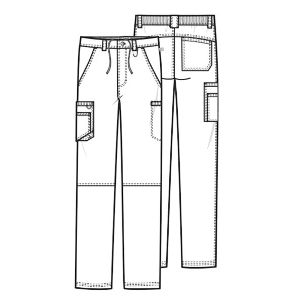 CK200A Infinity Men's Fly Front Pant Khaki - Image 2