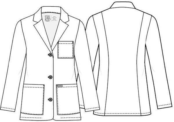 CK451 Labcoats 28" Consultation Coat White - Image 2