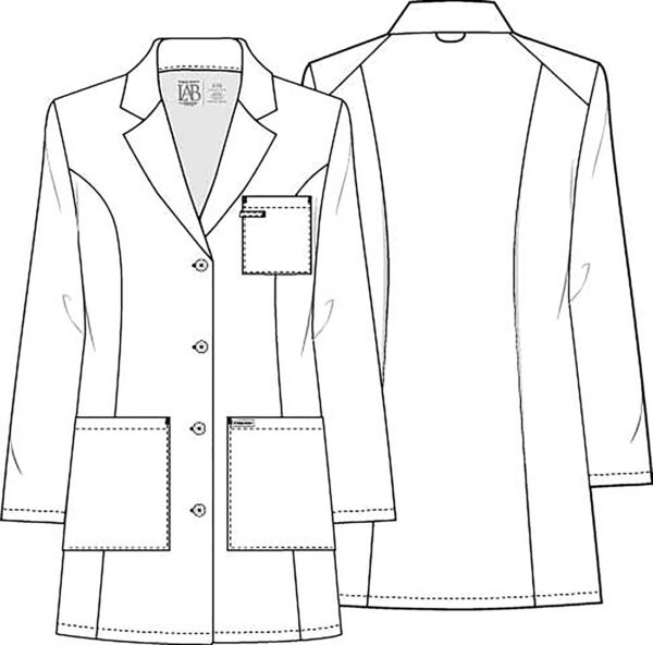 CK452 Labcoats 33" Women's Coat White - Image 2