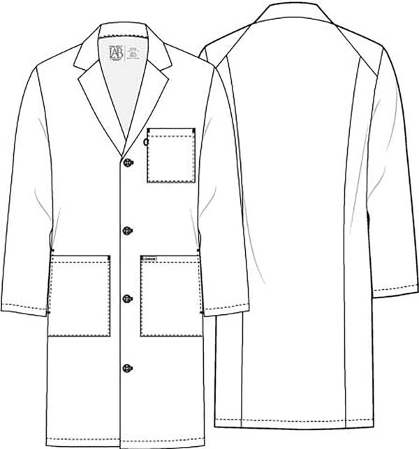 CK460 Labcoats 38" Mens Coat White - Image 2