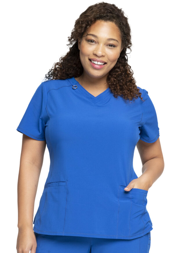 CK865A Infinity V-Neck Top Royal