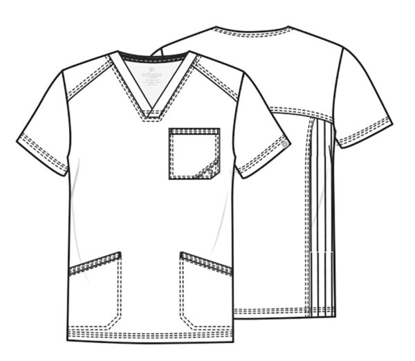 CK900A Infinity Men's V-Neck Top Khaki - Image 2