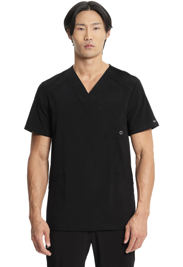CK900A Infinity Men's V-Neck Top Black