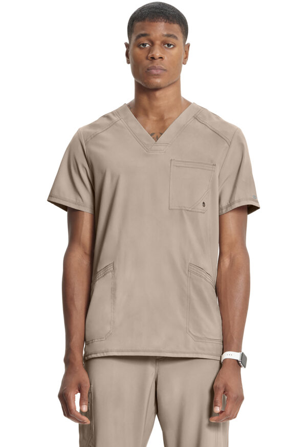 CK900A Infinity Men's V-Neck Top Khaki