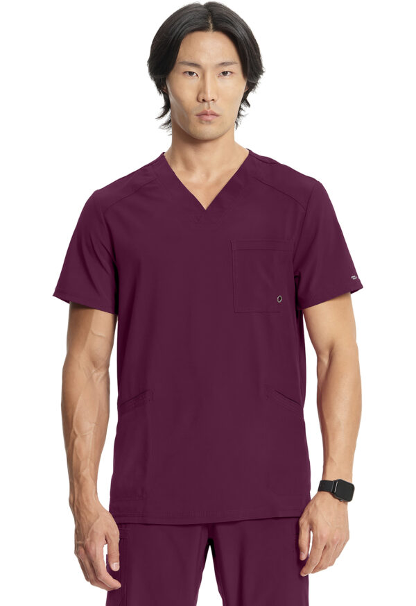 CK900A Infinity Men's V-Neck Top Wine