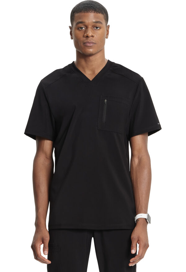 CK910A Infinity Men's V-Neck Tuckable Top Black