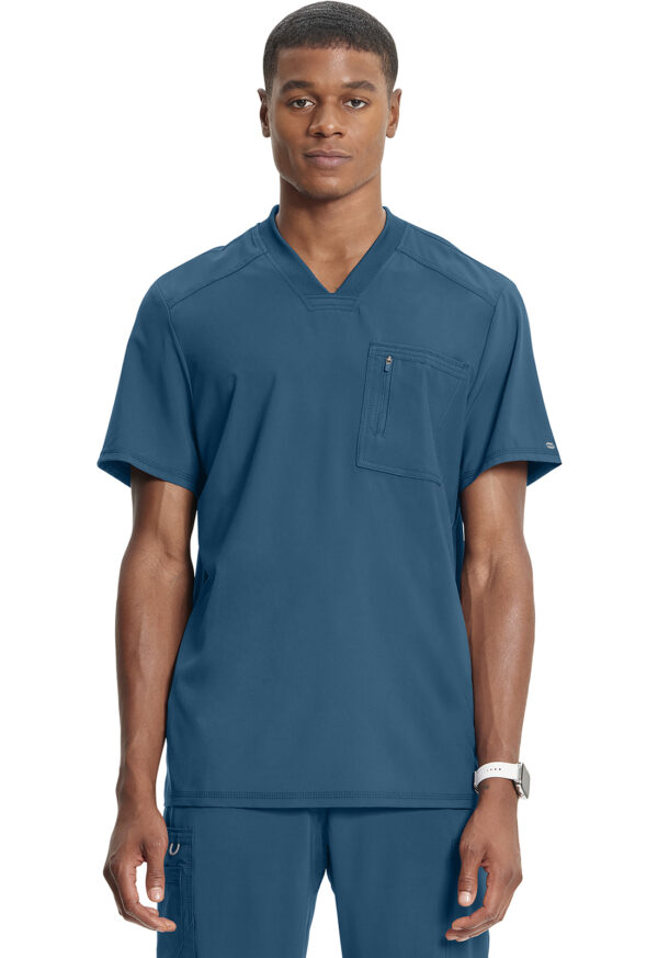 CK910A Infinity Men's V-Neck Tuckable Top Caribbean Blue