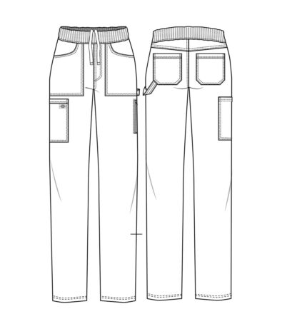 DK135 Balance Pull-on Pant Black - Image 2