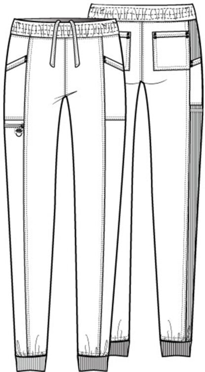 DK155 Balance Mid Rise Jogger Pant Ceil Blue - Image 2