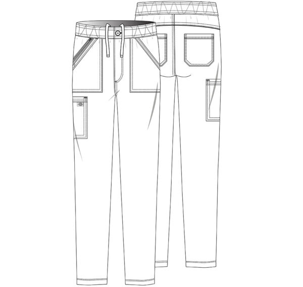 DK220 Balance Straight Leg Pant Caribbean Blue - Image 2