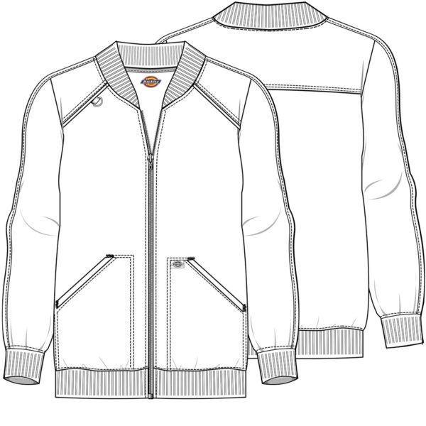 DK365 Balance Zip Front Jacket Pewter - Image 2
