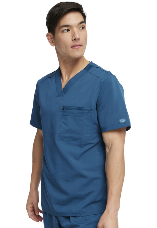 DK865 Balance V-Neck Top Caribbean Blue
