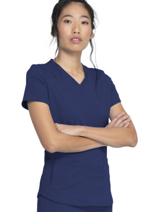 DK875 Balance V-Neck Top Navy
