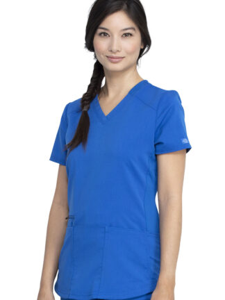 DK875 Balance V-Neck Top Royal