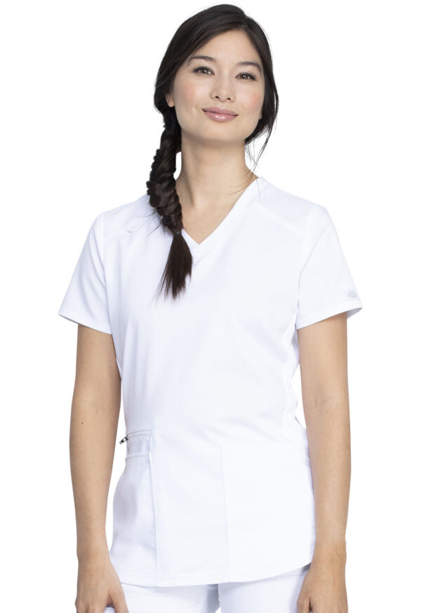 DK875 Balance V-Neck Top White