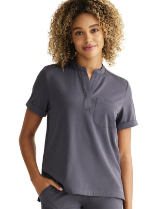 HH650 HH Works Macy Tuck-In Top Pewter