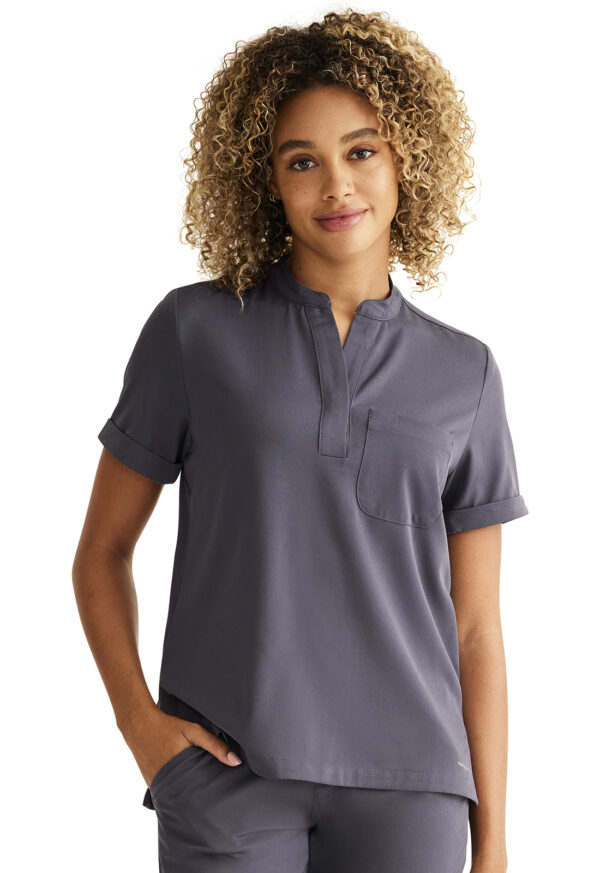 HH650 HH Works Macy Tuck-In Top Pewter