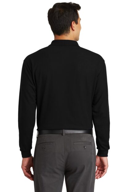 Port Authority Long Sleeve Silk Touch Polo with Pocket. K500LSP - Image 2
