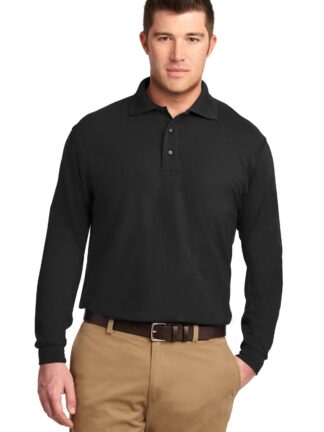 Port Authority Silk Touch Long Sleeve Polo. K500LS