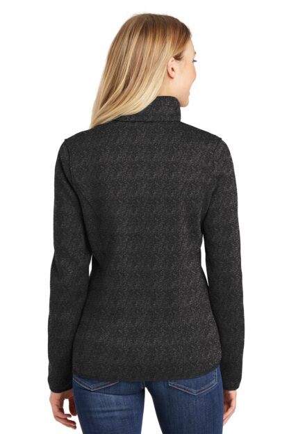 Port Authority Ladies Sweater Fleece Jacket. L232 - Image 2