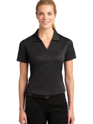 Sport-Tek Women's Dri-Mesh V-Neck Polo. L469