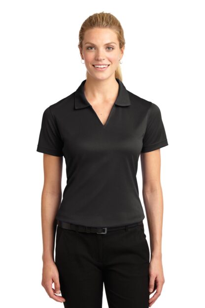 Sport-Tek Women's Dri-Mesh V-Neck Polo. L469