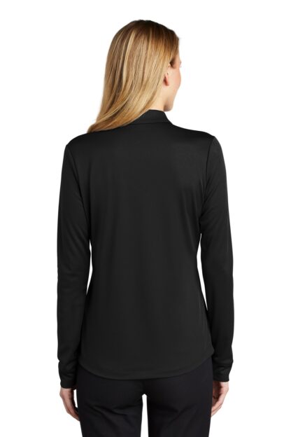 Port Authority Ladies Silk Touch Performance Long Sleeve Polo. L540LS - Image 2