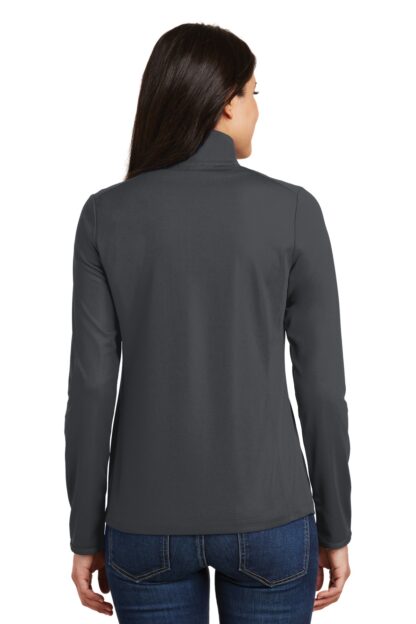 Port Authority Ladies Pinpoint Mesh 1/2-Zip . L806 - Image 2