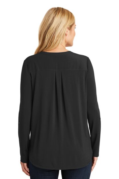 Port Authority Ladies Concept Henley Tunic. LK5432 - Image 2